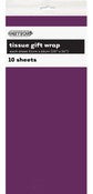 TISSUE PAPER 51x66CM 10PK - DEEP PURPLE