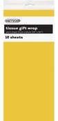 TISSUE PAPER 51x66CM 10PK - SUNFLOWER YELLOW