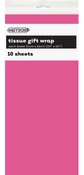 TISSUE PAPER 51x66CM 10PK - HOT PINK