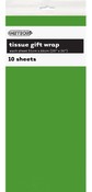 TISSUE PAPER 51x66CM 10PK - LIME GREEN