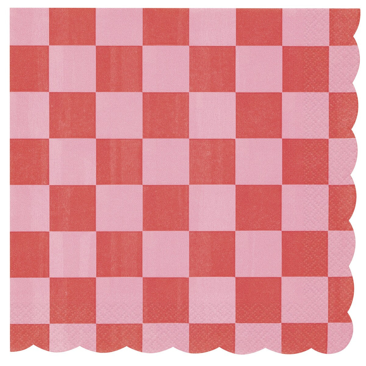 Retro Love 16 Scalloped Edge Luncheon Napkins 2ply 33cm x 33cm (13" x 13")