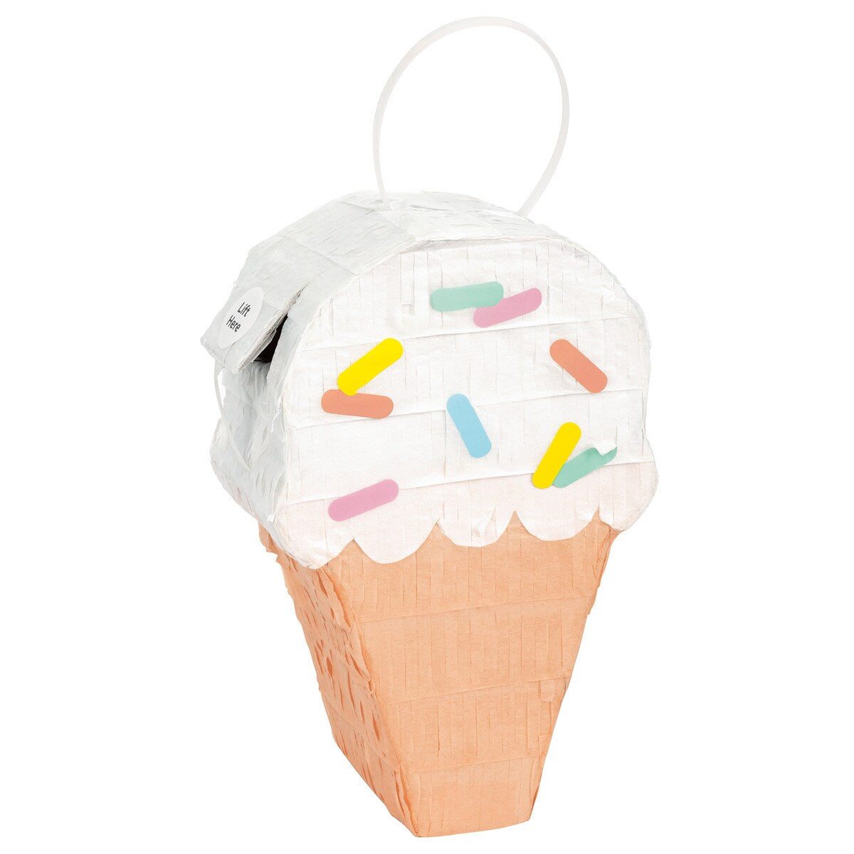 Mini Pinata Ice Cream Cone 18cm H x 11.5cm W (7" x 4.5")