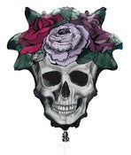 Foil Balloon 53.3cm Giant Floral Skull