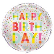 Foil Balloon 45cm Round Donut B'day