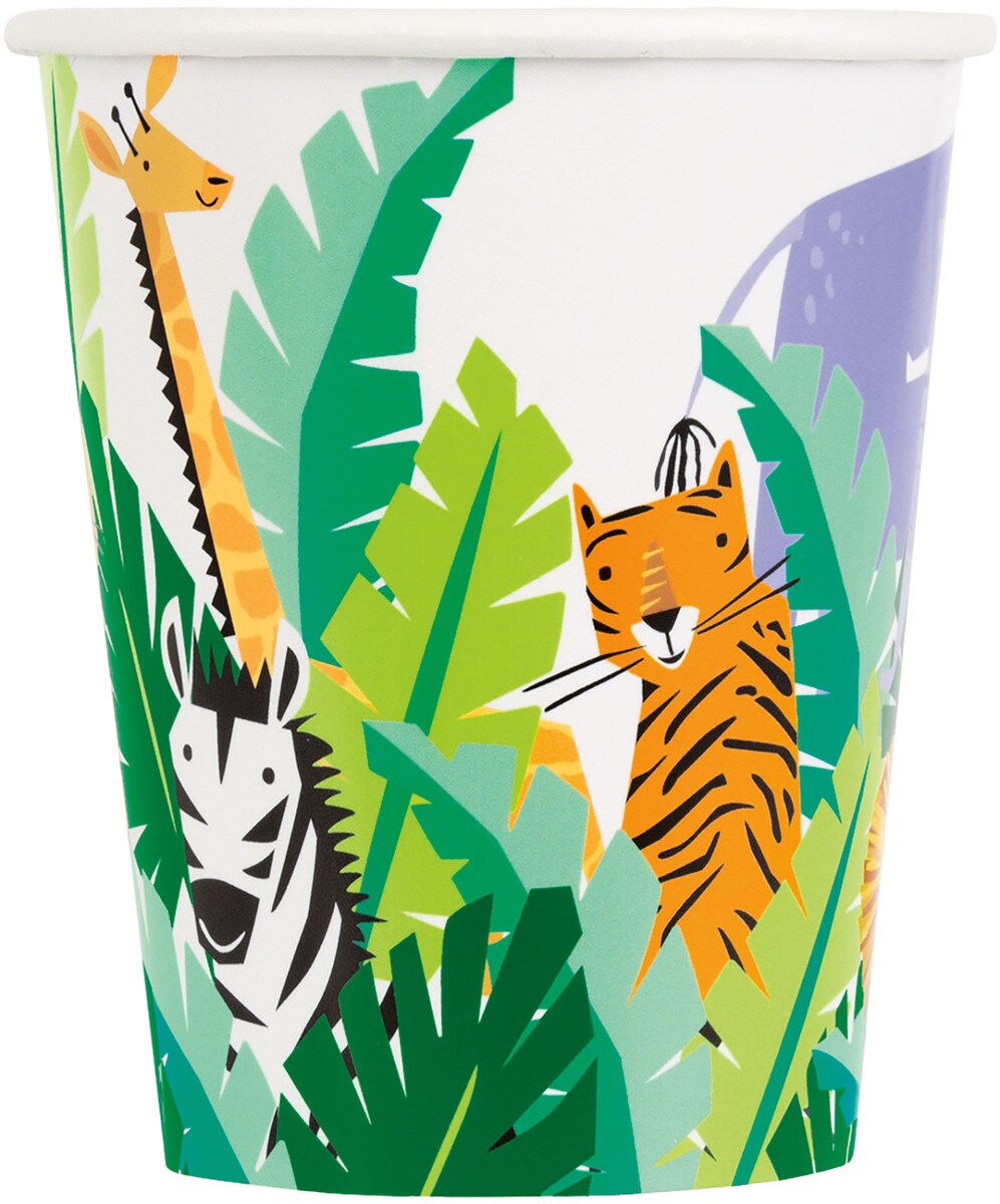 Animal Safari 8 X 270ml (9oz) Paper Cups