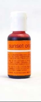 Chefmaster Liqua-gel Sunset Orange 0.7oz/20ml
