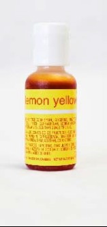 Chefmaster Liqua-gel Lemon Yellow 0.7oz/20ml