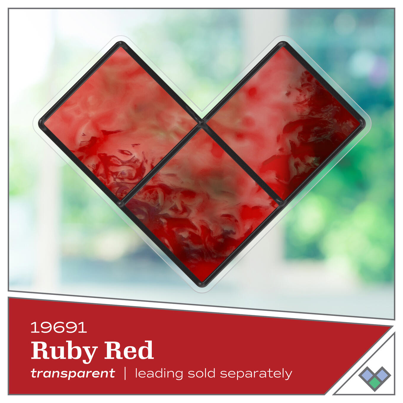Plaid Gallery Glass 2oz/59ml Ruby Red 19691