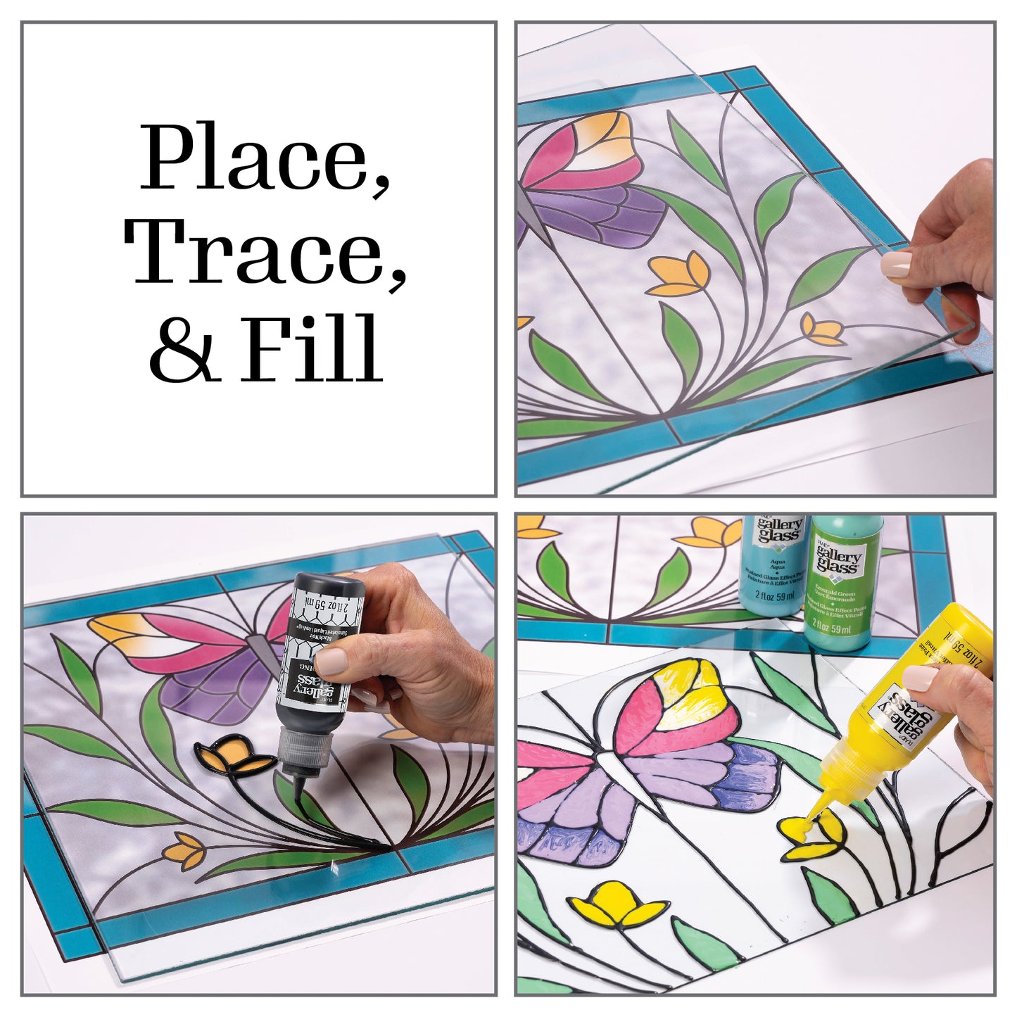 Plaid Gallery Glass Pattern Pack Traditional Pk 20 19735