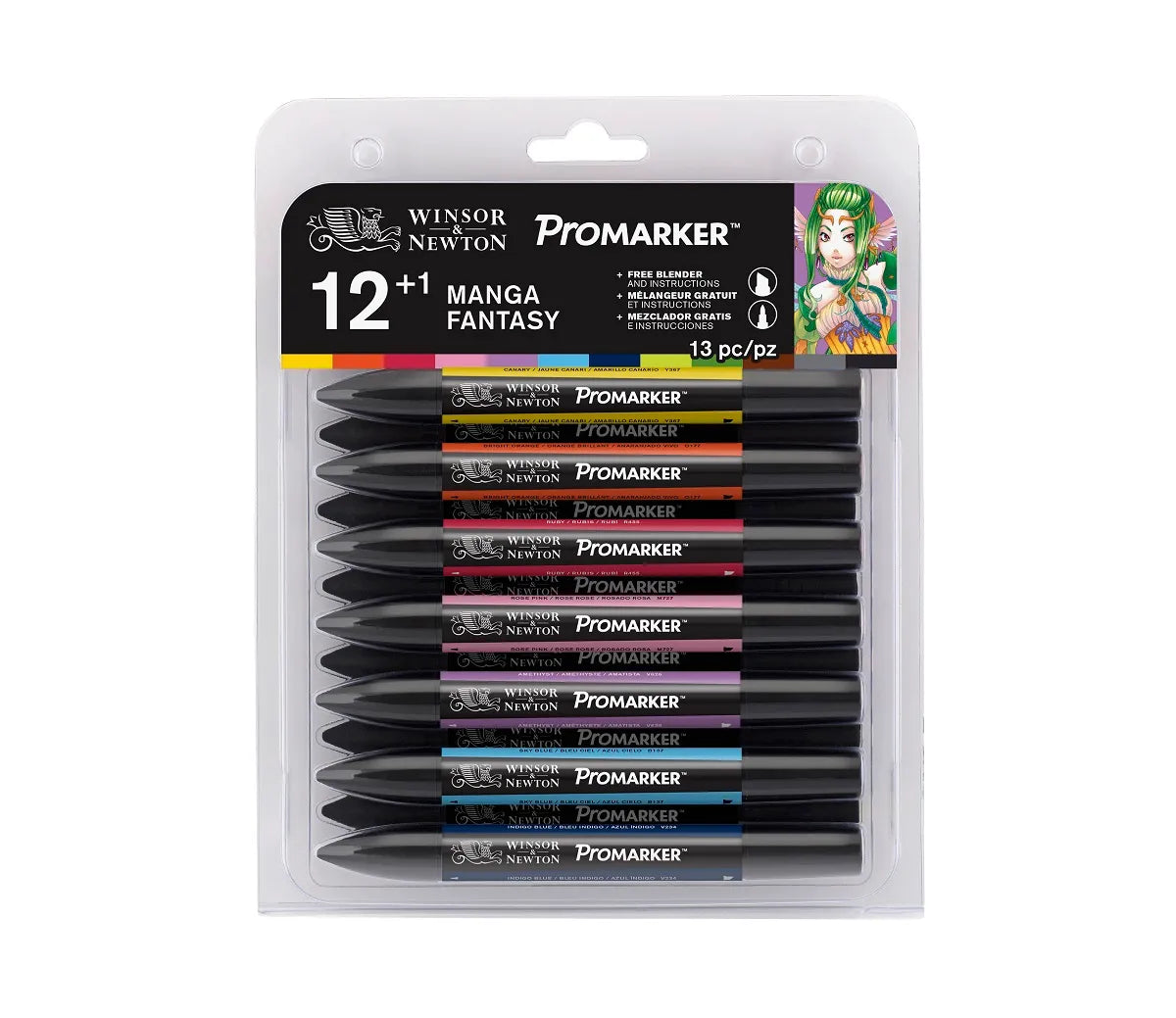 Winsor & Newton Promarker 12+1 Manga Fantasy