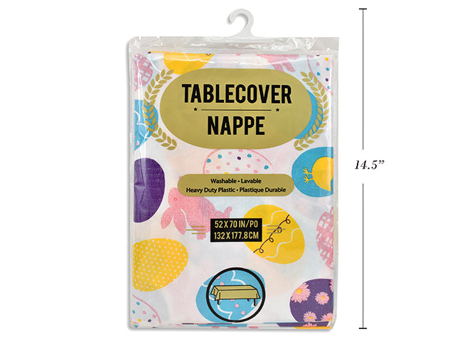 Easter Table Cloth Flannel Back 70Gsm 52X70