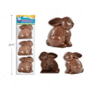 Easter Filler Chocolate Bunny 3pk 7cm