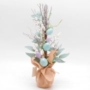 Easter Egg Tree 39cm Eucalyptus Leaf