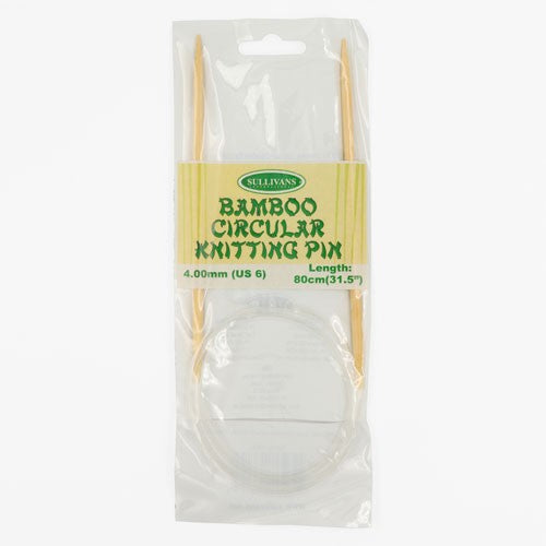 Circ Knit Pin Bamboo 80cmx4mm