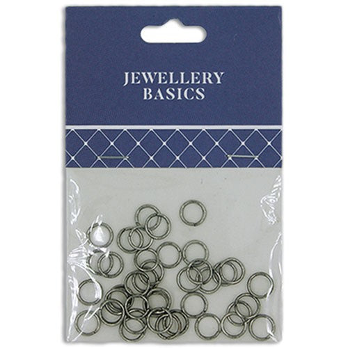 Jump Ring 7mm Antq Silver 40pcs
