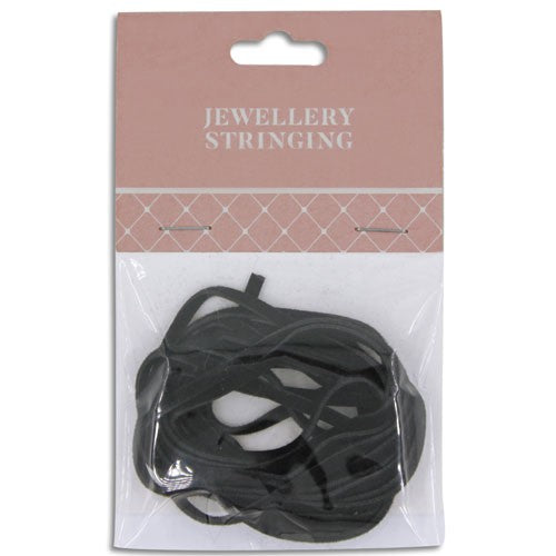 Thonging Faux Leather Black 2mm 2m