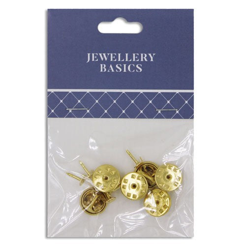 Ribbon Pins Gold 6sets