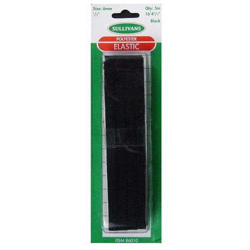 Black Elastic 6mm
