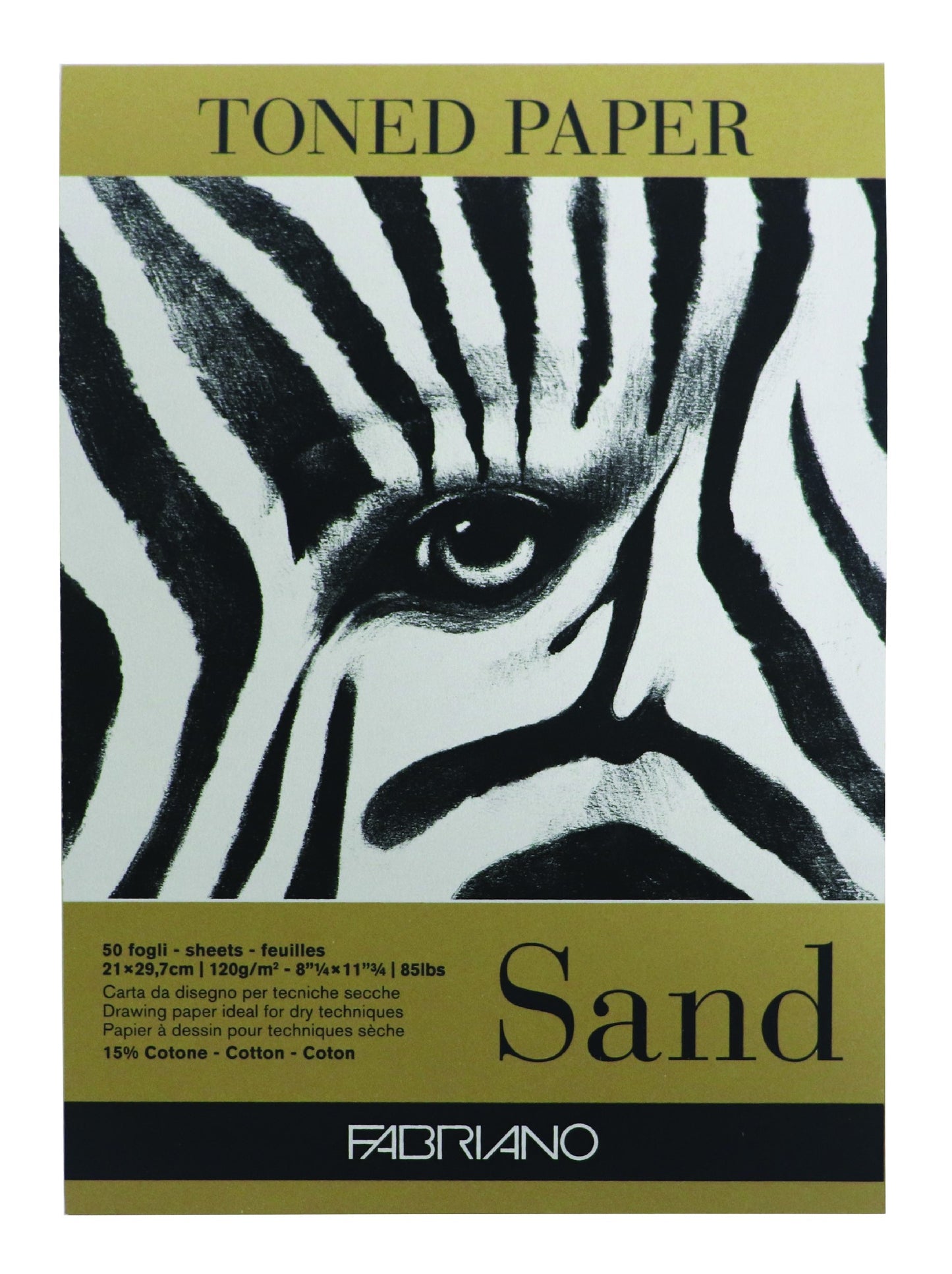 Fabriano Toned Pad 120Gsm A4 Sand 50 Shts