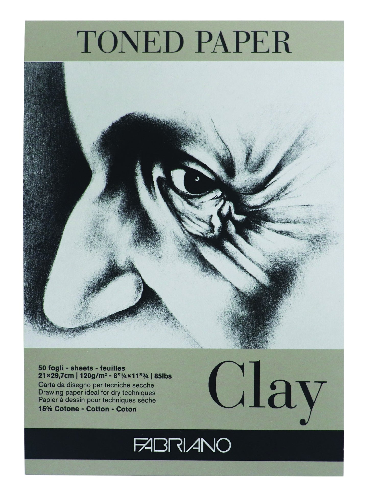 Fabriano Toned Pad 120Gsm A4 Clay 50 Shts