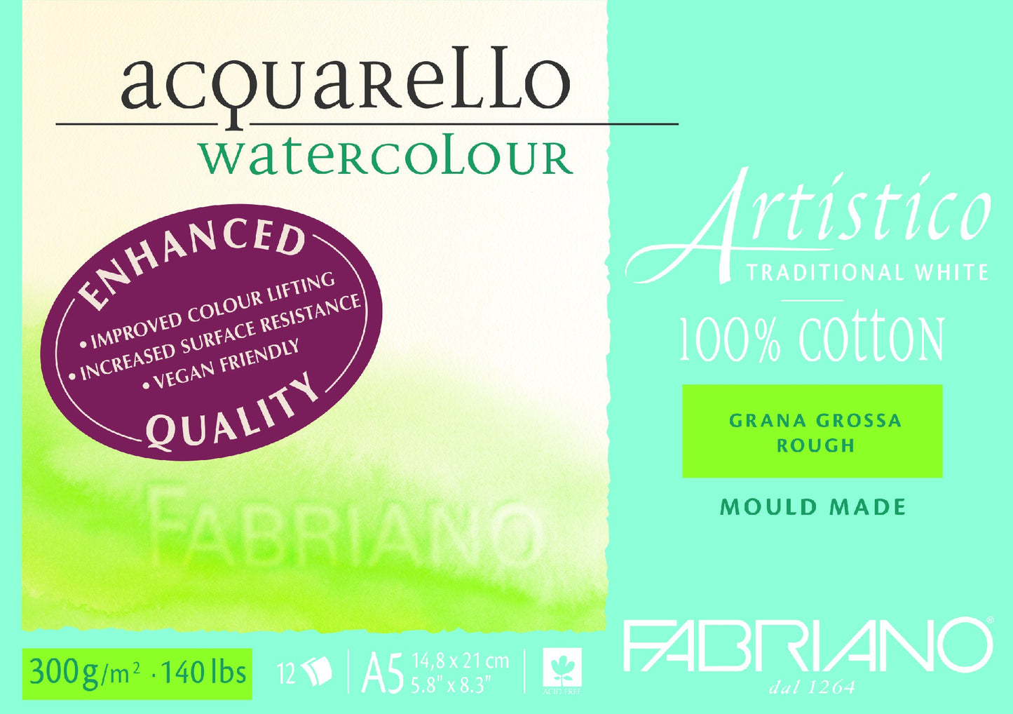 Fabriano Artistico Wc Enhanced 300Gsm A5 Rough Tw