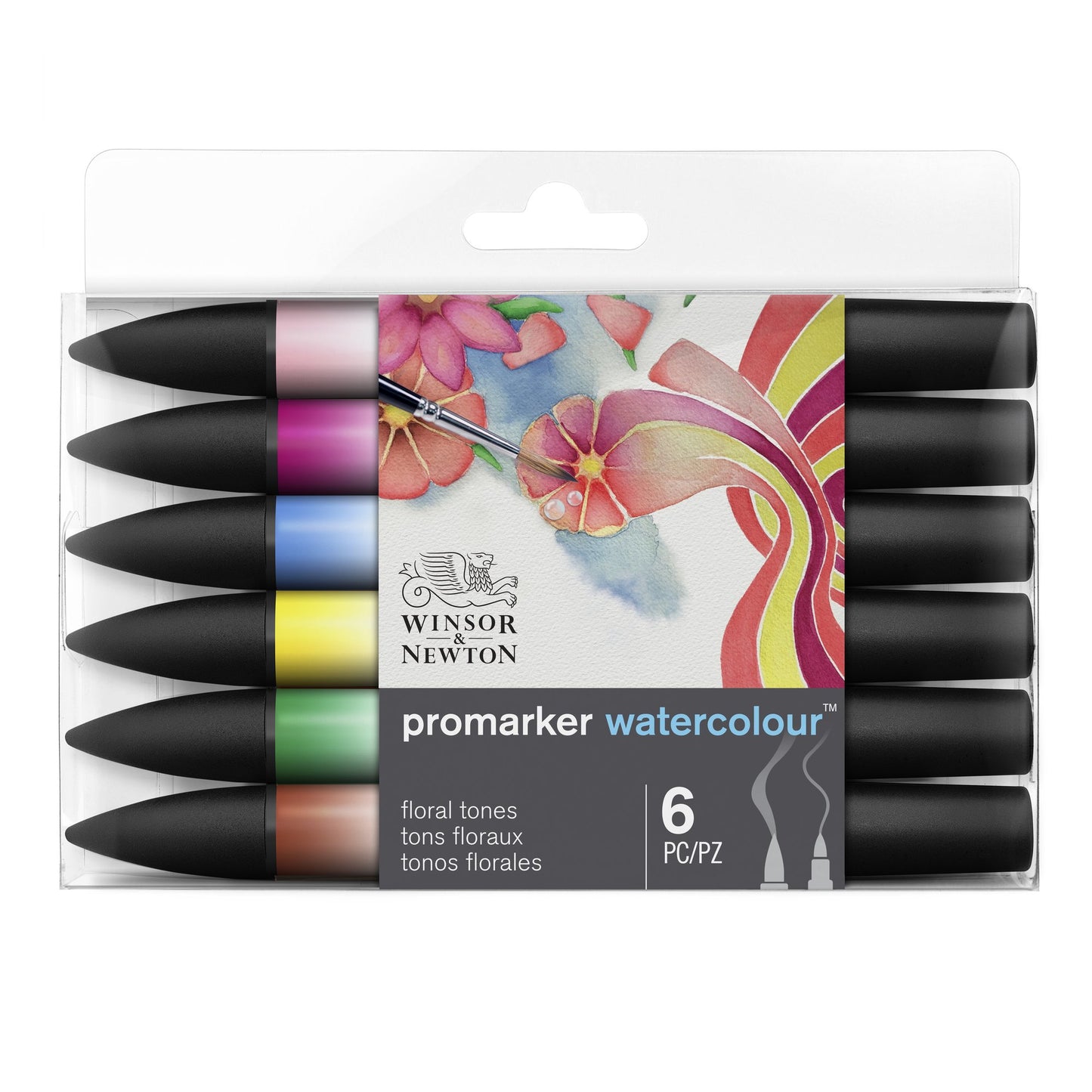 Winsor And Newton Promarker Watercolour Set 6 Floral Tones