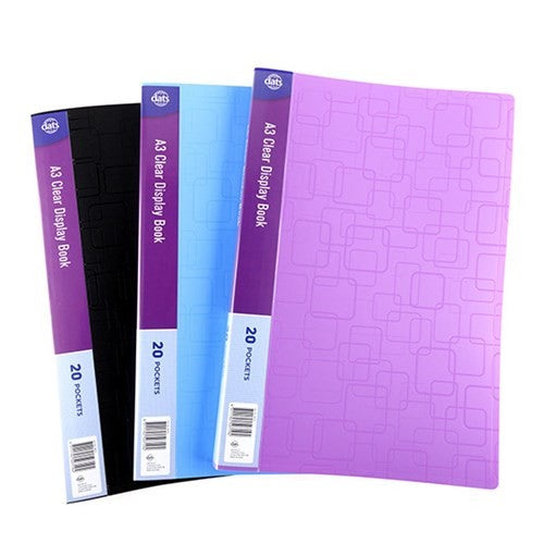 Display Book A3 Clear 20 Pockets