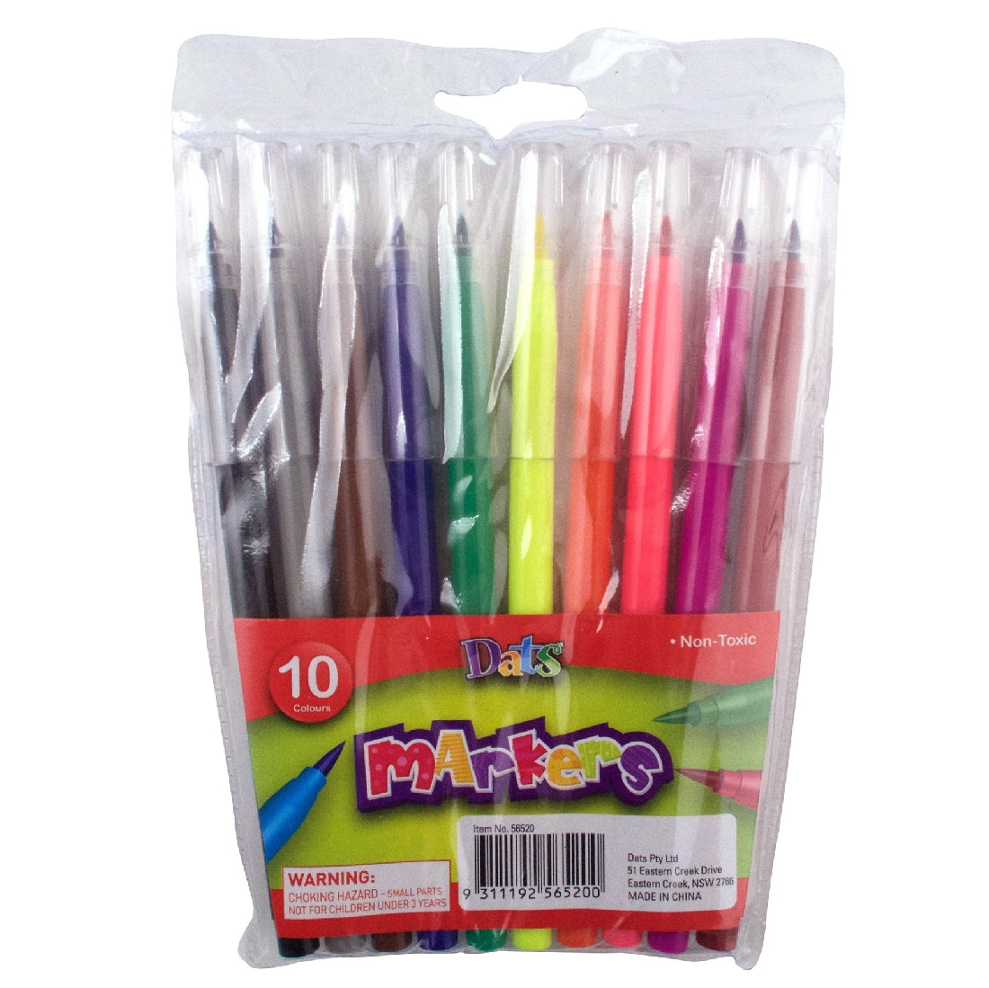Coloured Markers 10pk