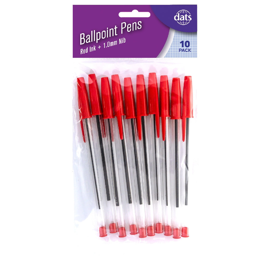 Ballpoint Pens 10pk Red