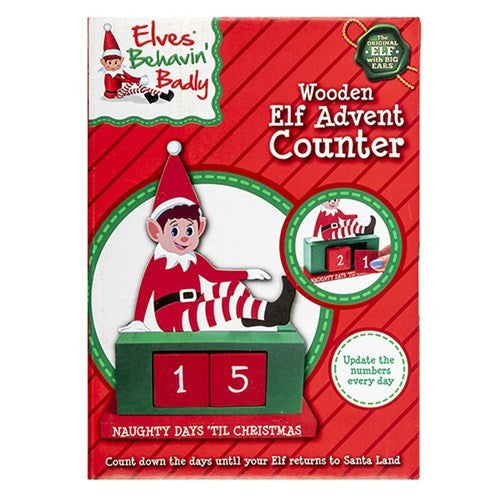 Christmas Elves Behaving Badly Countdown Advent Mdf