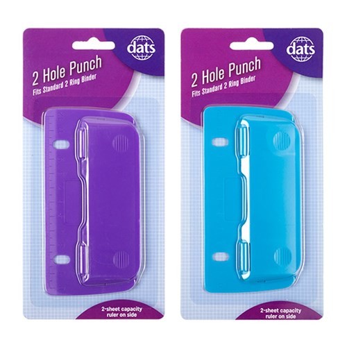 Hole Punch 2 Hole For Binder 2sheet Capacity 2 Asstd