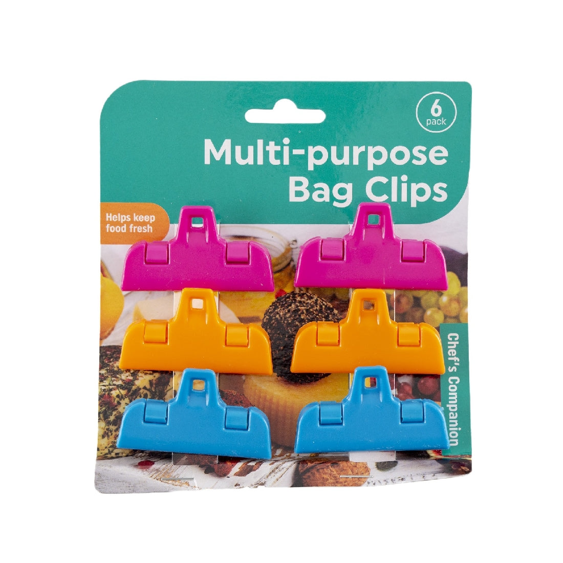 Clips Multi-purpose Asstd Cols Pk6