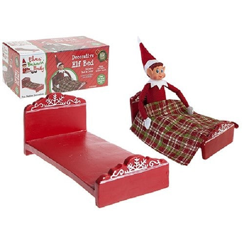Christmas Elves Behaving Badly Polystone Elf Bed W/ Blanket