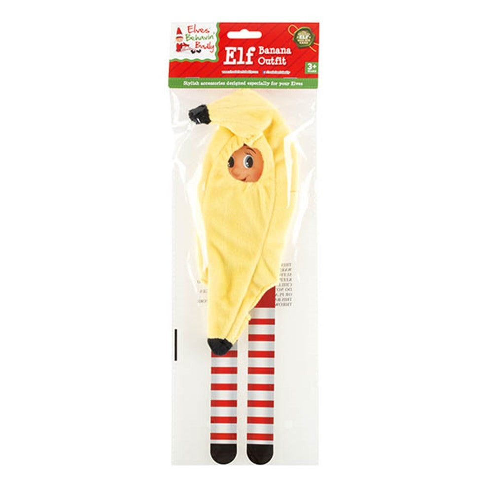 Christmas Elves Behaving Badly Elf Banana Outfit