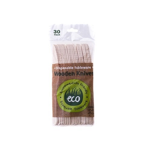 Eco Friendly Wooden Knife 30pack
