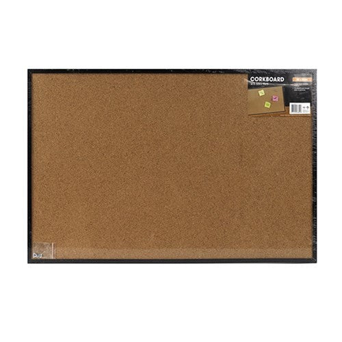Corkboard Black Frame 900x600mm