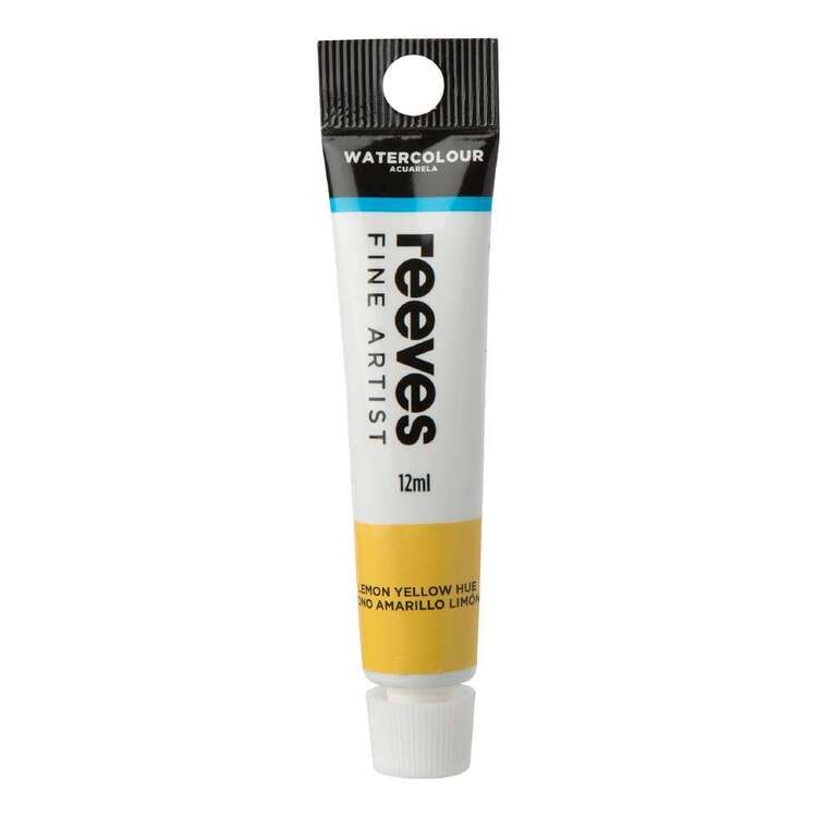 Reeves Fine Artist Watercolour 12ML LEMON YELLOW HUE