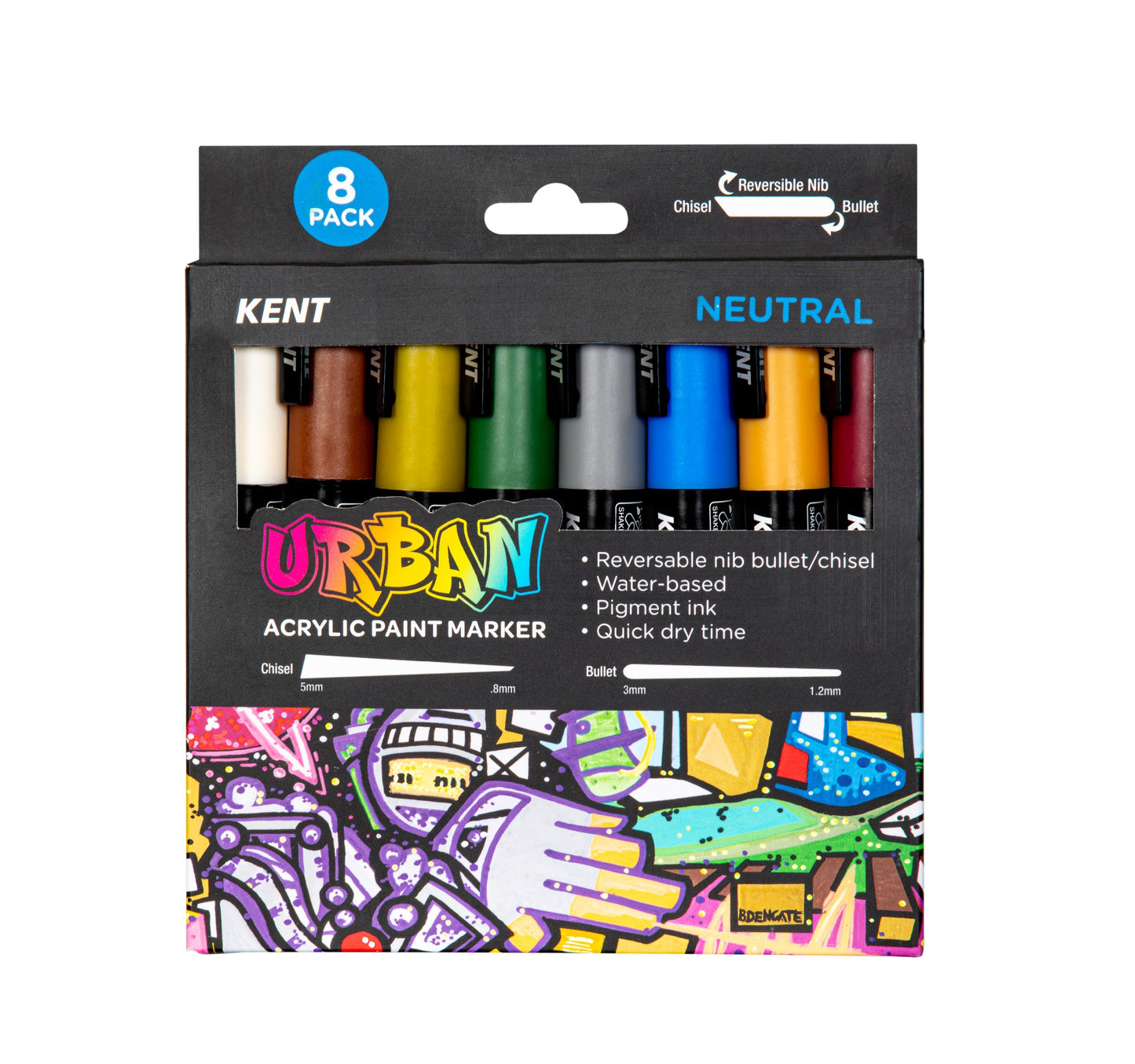 Kent Urban Paint Marker Neutral Pk 8