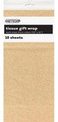 TISSUE PAPER 51x66CM 10PK - KRAFT