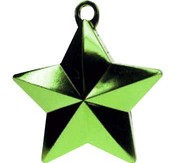 Balloon Weight Lime Green Star