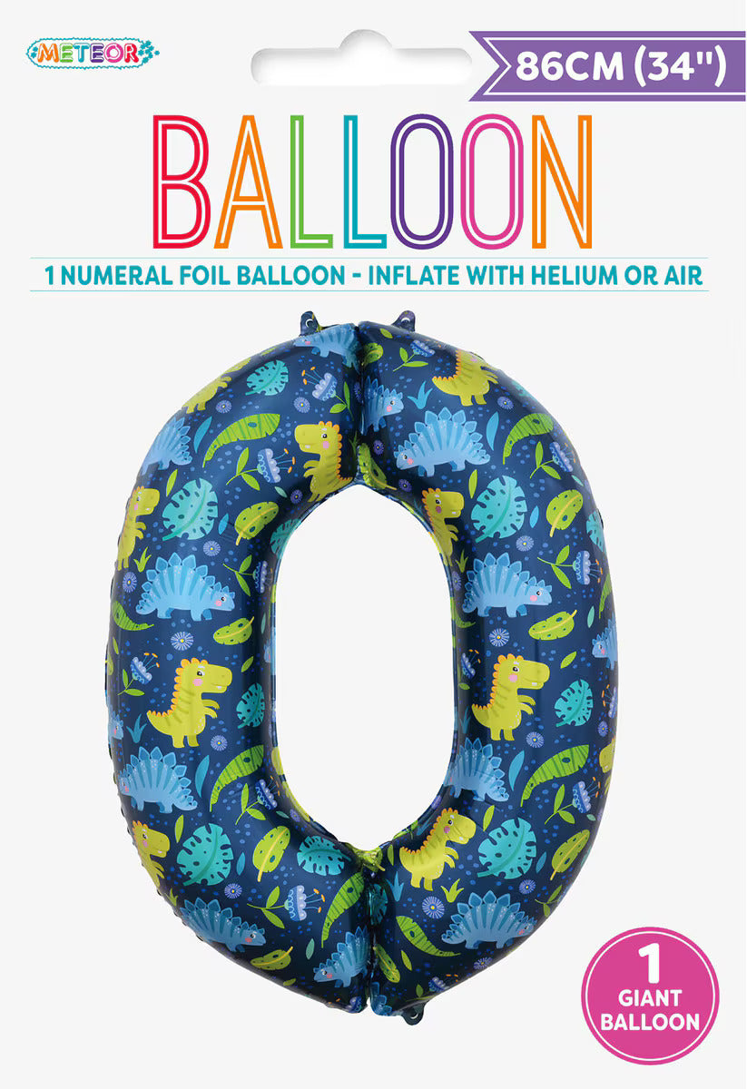 Balloon Giant Number 86cm - Dino 0