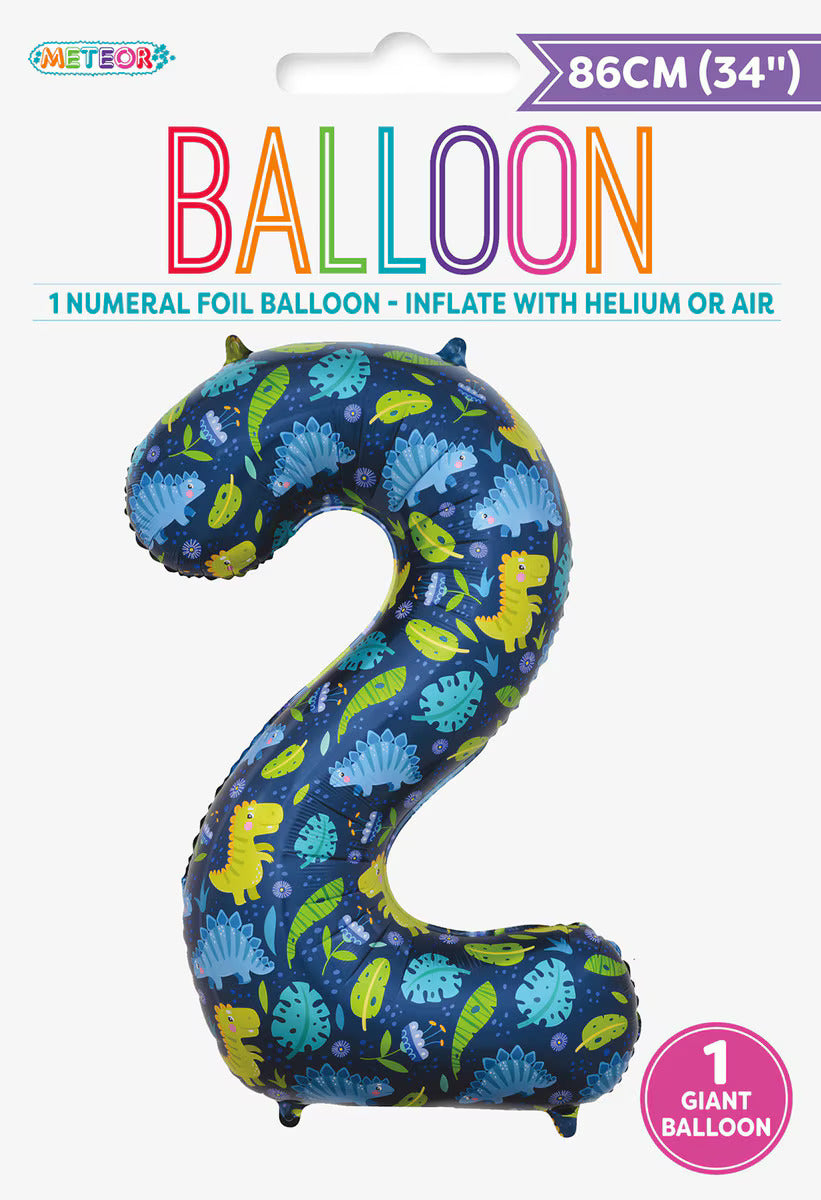 Balloon Giant Number 86cm - Dino 2