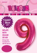 Balloon Giant Number 86cm - Hot Pink #9