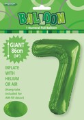 Balloon Giant Number 86cm - Lime Green #7