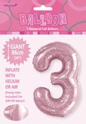 Balloon Giant Number 86cm - Lovely Pink #3