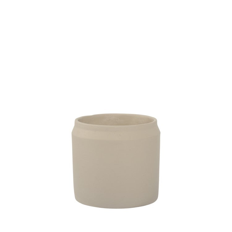 Tessa Planter Pot 14.5 X 13cm Warm Grey
