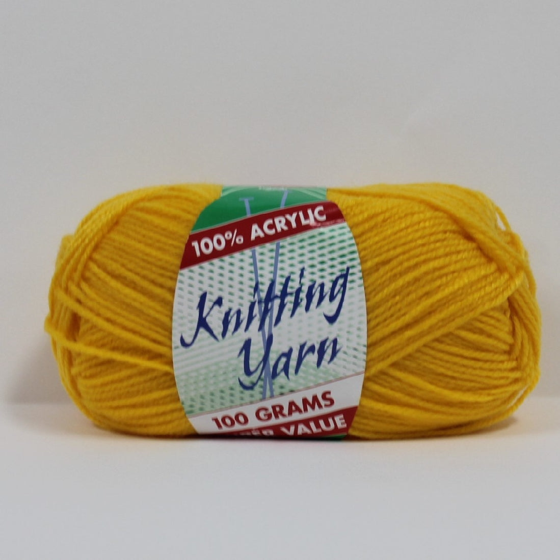 Knitting Yarn 8ply 100g Golden Yellow