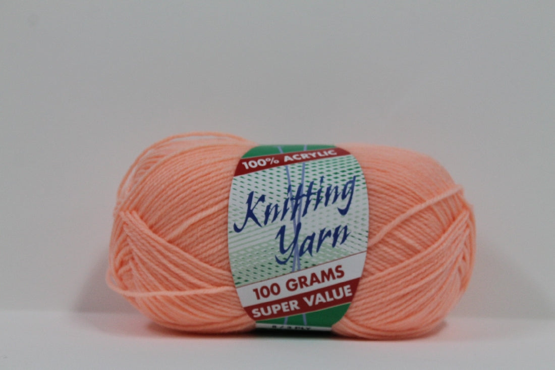 Knitting Yarn 8ply 100g Apricot