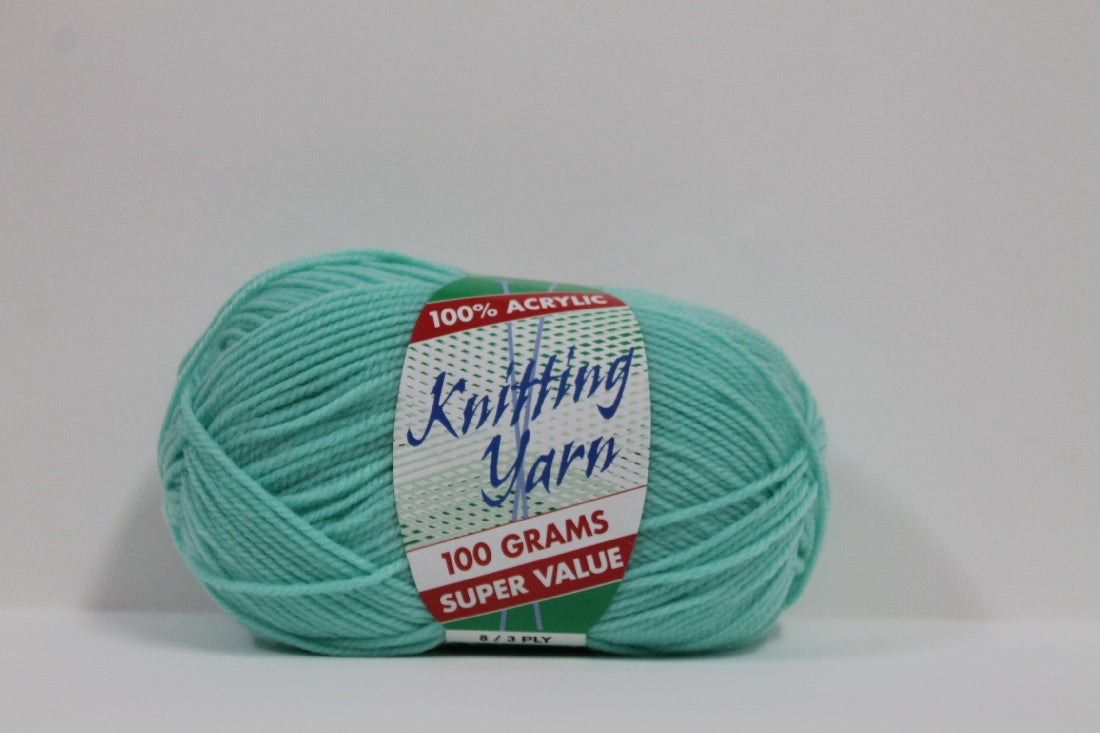 Knitting Yarn 8ply 100g Mint Green