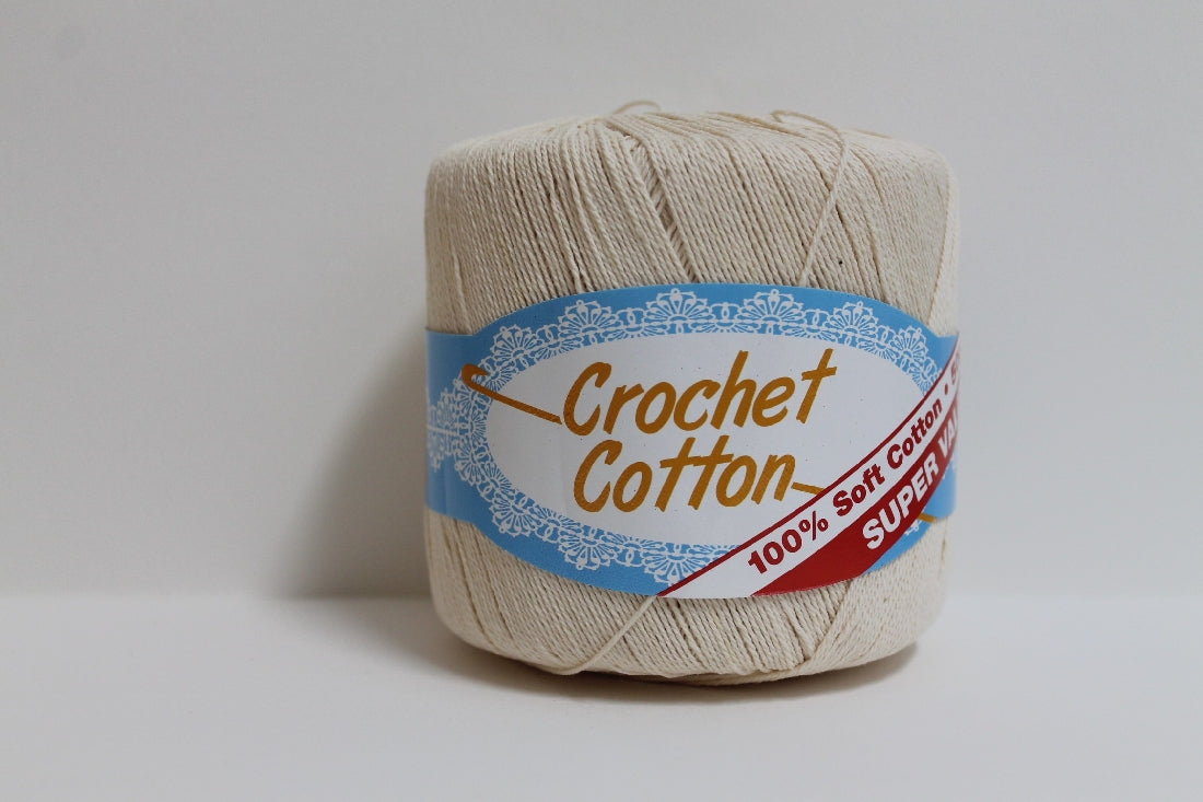 Crochet Cotton 50g Cream